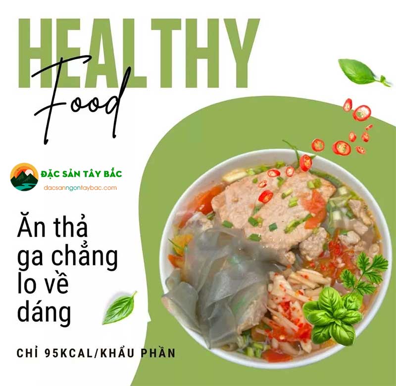 Thành phần dinh dưỡng khỏe mạnh, thiên nhiên của miến dong sợi to diện biên