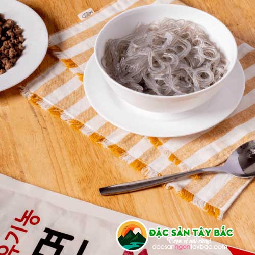 Đặc điểm, độ dai miến hàn quốc sợi to
