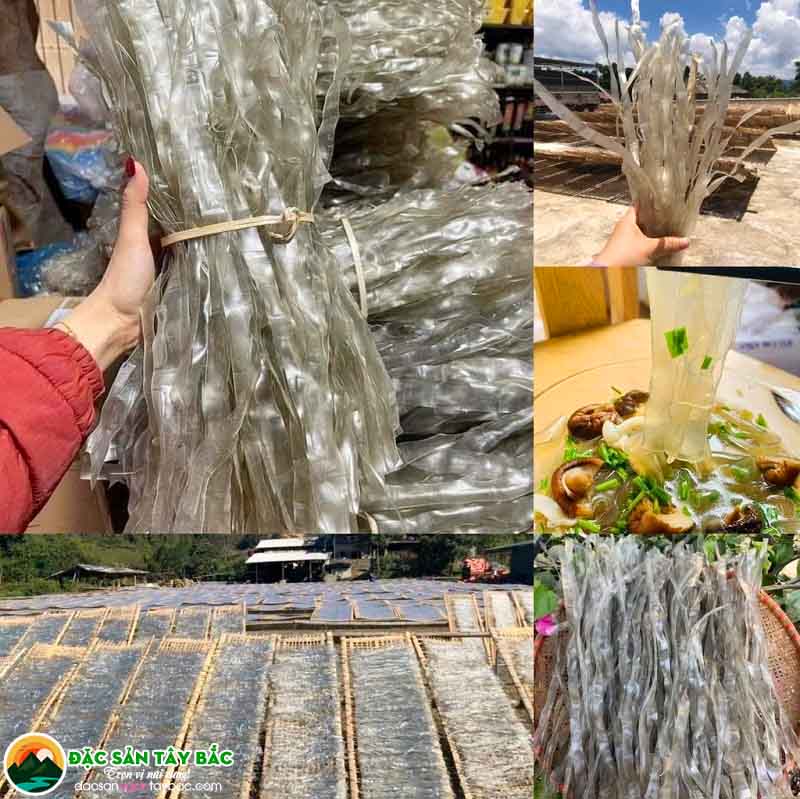 Đặc trưng của miến dẹt sợi to từ vùng cao tây bắc