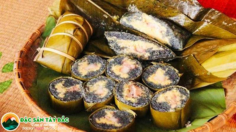bánh chưng đen là đặc sản ngon tây bắc đạc trưng
