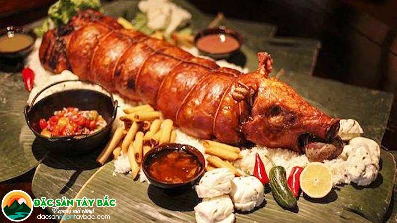 Món ngon của ẩm thực núi rừng - lợn bản nướng