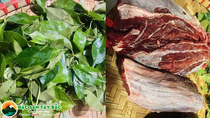 Cách chế biến món thịt trâu nấu với lá lồm chuẩn vị Tây Bắc