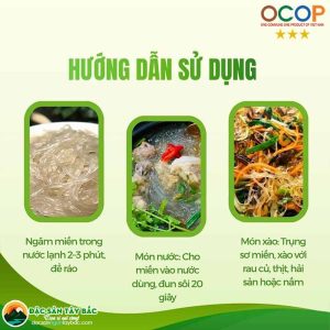 Miến sợi nhỏ hoàn toàn tự nhiên, an toàn cho sức khỏe