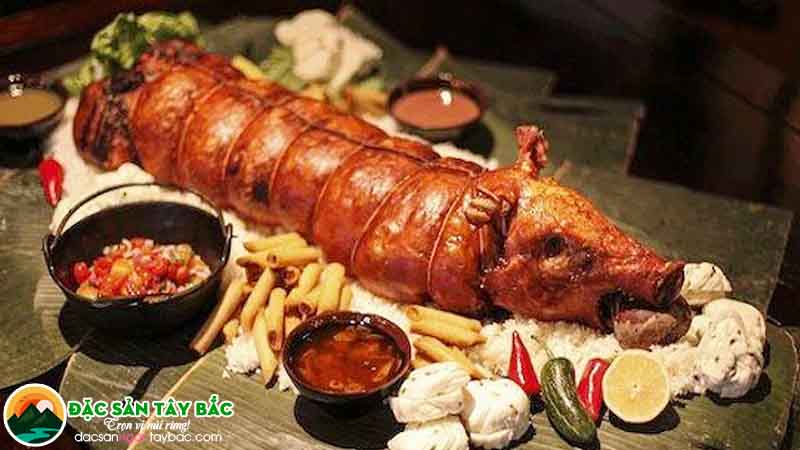 chế biến nhiều món ăn với lợn cắp nách điện biên