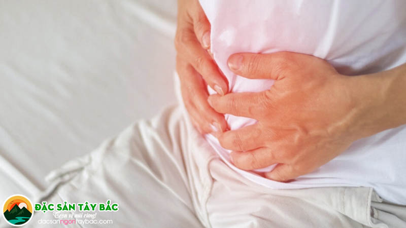 Tình trạng đau bụng, cồn ruột khi ăn miến dong tây bắc