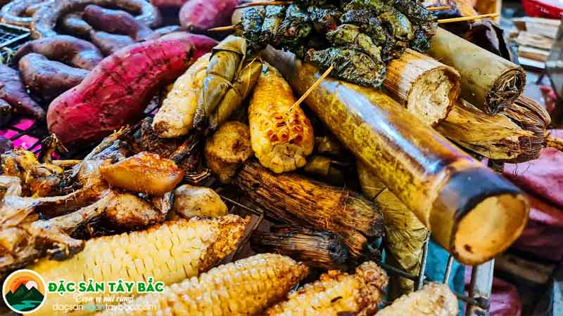 chợ phiên chứa nhiều món ăn đặc sản ngon tây bắc đặc trưng