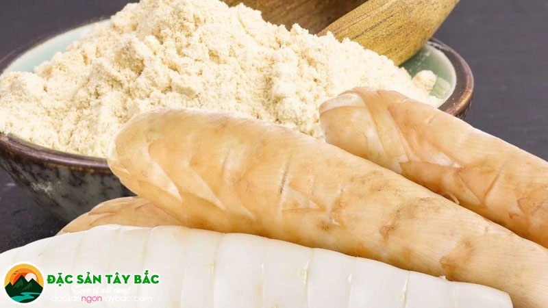 Quy trình chế biến củ dong riềng trắng thành miến dong sợi to, sợi nhỏ